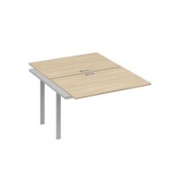 А4 С1 176-1 ДК (Дуб скандинавский/Серый) Секция станции на металлокаркасе UNO 2х120