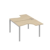 А4 С1 180 ДК (Дуб скандинавский/Серый) Рабочая станция опоры UNO столы 2х120 Классика