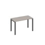 А4 А1 003 МП (Мокко премиум/Антрацит) Стол письменный на металлокаркасе UNO