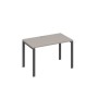 А4 А1 013 МП (Мокко премиум/Антрацит) Стол письменный на металлокаркасе UNO