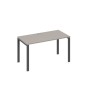 А4 А1 014 МП (Мокко премиум/Антрацит) Стол письменный на металлокаркасе UNO