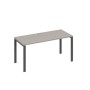 А4 А1 015 МП (Мокко премиум/Антрацит) Стол письменный на металлокаркасе UNO