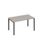 А4 А1 024 МП (Мокко премиум/Антрацит) Стол письменный на металлокаркасе UNO