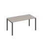 А4 А1 025 МП (Мокко премиум/Антрацит) Стол письменный на металлокаркасе UNO