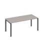 А4 А1 026 МП (Мокко премиум/Антрацит) Стол письменный на металлокаркасе UNO