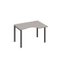 А4 А1 042 МП (Мокко премиум/Антрацит) Стол эргономичный правый "Классика" на металлокаркасе UNO