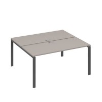 А4 А1 175 МП (Мокко премиум/Антрацит) Рабочая станция на каркасе UNO столы 2х160