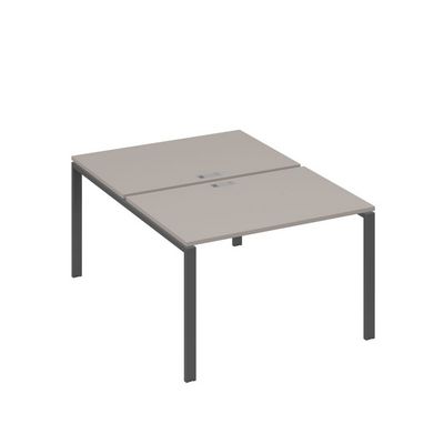 А4 А1 176 МП (Мокко премиум/Антрацит) Рабочая станция на каркасе UNO столы 2х120