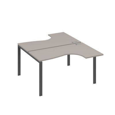 А4 А1 181 МП (Мокко премиум/Антрацит) Рабочая станция опоры UNO столы 2х140 Классика