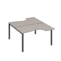 А4 А1 184 МП (Мокко премиум/Антрацит) Рабочая станция опоры UNO столы 2х140 Классика