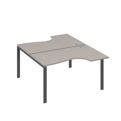 А4 А1 184 МП (Мокко премиум/Антрацит) Рабочая станция опоры UNO столы 2х140 Классика