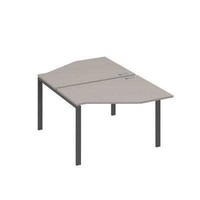 А4 А1 186 МП (Мокко премиум/Антрацит) Рабочая станция опоры UNO со столами Техно 2х120