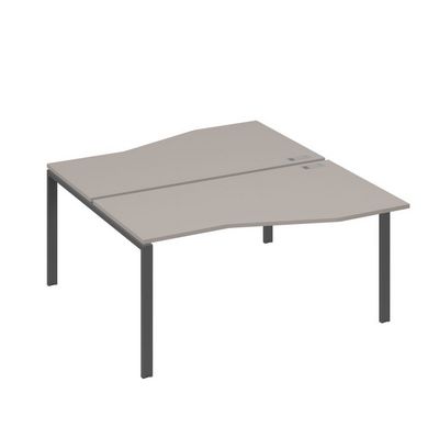 А4 А1 191 МП (Мокко премиум/Антрацит) Рабочая станция каркас UNO столы 2х160 Техно