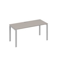А4 С1 015 МП (Мокко премиум/Серый) Стол письменный на металлокаркасе UNO