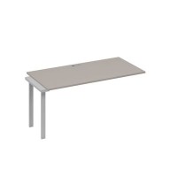 А4 С1 025-1 МП (Мокко премиум/Серый) Секция стола 160 рабочей станции на каркасе UNO