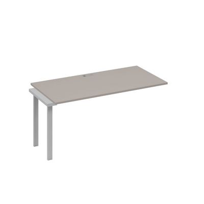 А4 С1 025-1 МП (Мокко премиум/Серый) Секция стола 160 рабочей станции на каркасе UNO