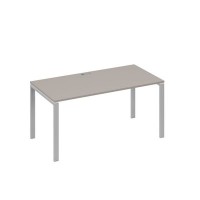 А4 С1 025 МП (Мокко премиум/Серый) Стол письменный на металлокаркасе UNO