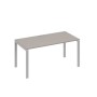 А4 С1 025 МП (Мокко премиум/Серый) Стол письменный на металлокаркасе UNO