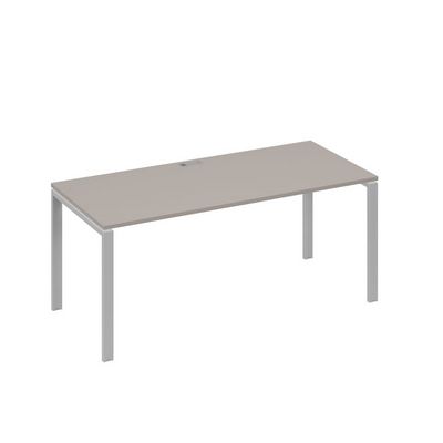 А4 С1 026 МП (Мокко премиум/Серый) Стол письменный на металлокаркасе UNO