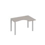 А4 С1 032 МП (Мокко премиум/Серый) Стол эргономичный правый "Классика" на металлокаркасе UNO
