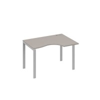 А4 С1 042 МП (Мокко премиум/Серый) Стол эргономичный правый "Классика" на металлокаркасе UNO