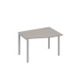 А4 С1 062 МП (Мокко премиум/Серый) Стол эргономичный правый "Техно" на металлокаркасе UNO