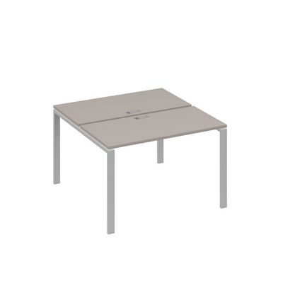 А4 С1 170 МП (Мокко премиум/Серый) Рабочая станция на каркасе UNO столы 2х120
