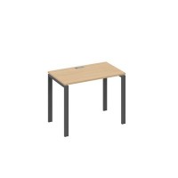 А4 А1 002 НД (Натуральный дуб/Антрацит) Стол письменный на металлокаркасе UNO