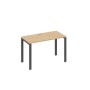 А4 А1 003 НД (Натуральный дуб/Антрацит) Стол письменный на металлокаркасе UNO