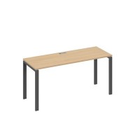 А4 А1 005 НД (Натуральный дуб/Антрацит) Стол письменный на металлокаркасе UNO