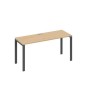 А4 А1 005 НД (Натуральный дуб/Антрацит) Стол письменный на металлокаркасе UNO