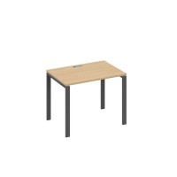 А4 А1 012 НД (Натуральный дуб/Антрацит) Стол письменный на металлокаркасе UNO