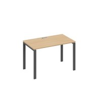 А4 А1 013 НД (Натуральный дуб/Антрацит) Стол письменный на металлокаркасе UNO