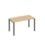 А4 А1 014 НД (Натуральный дуб/Антрацит) Стол письменный на металлокаркасе UNO
