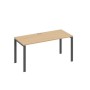 А4 А1 015 НД (Натуральный дуб/Антрацит) Стол письменный на металлокаркасе UNO