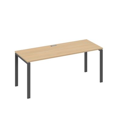 А4 А1 016 НД (Натуральный дуб/Антрацит) Стол письменный на металлокаркасе UNO