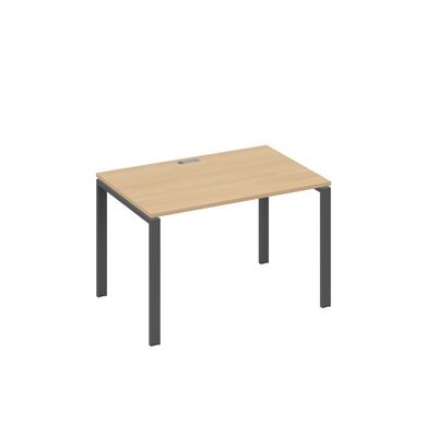 А4 А1 023 НД (Натуральный дуб/Антрацит) Стол письменный на металлокаркасе UNO