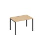 А4 А1 023 НД (Натуральный дуб/Антрацит) Стол письменный на металлокаркасе UNO