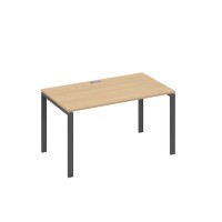 А4 А1 024 НД (Натуральный дуб/Антрацит) Стол письменный на металлокаркасе UNO