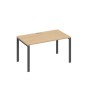 А4 А1 024 НД (Натуральный дуб/Антрацит) Стол письменный на металлокаркасе UNO