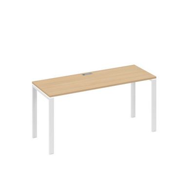 А4 Б1 005 НД (Натуральный дуб/Белый) Стол письменный на металлокаркасе UNO