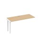 А4 Б1 015-1 НД (Натуральный дуб/Белый) Секция стола 160 рабочей станции на каркасе UNO
