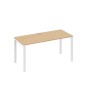 А4 Б1 015 НД (Натуральный дуб/Белый) Стол письменный на металлокаркасе UNO