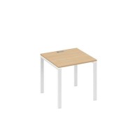 А4 Б1 021 НД (Натуральный дуб/Белый) Стол письменный на металлокаркасе UNO