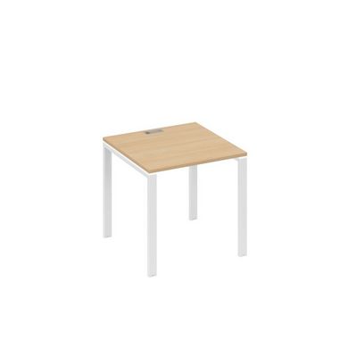 А4 Б1 021 НД (Натуральный дуб/Белый) Стол письменный на металлокаркасе UNO