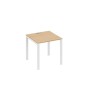 А4 Б1 021 НД (Натуральный дуб/Белый) Стол письменный на металлокаркасе UNO