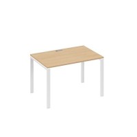 А4 Б1 023 НД (Натуральный дуб/Белый) Стол письменный на металлокаркасе UNO