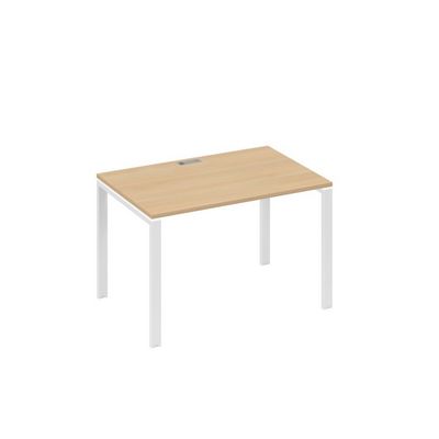 А4 Б1 023 НД (Натуральный дуб/Белый) Стол письменный на металлокаркасе UNO