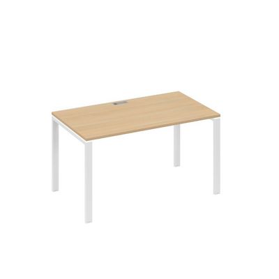 А4 Б1 024 НД (Натуральный дуб/Белый) Стол письменный на металлокаркасе UNO