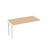 А4 Б1 025-1 НД (Натуральный дуб/Белый) Секция стола 160 рабочей станции на каркасе UNO